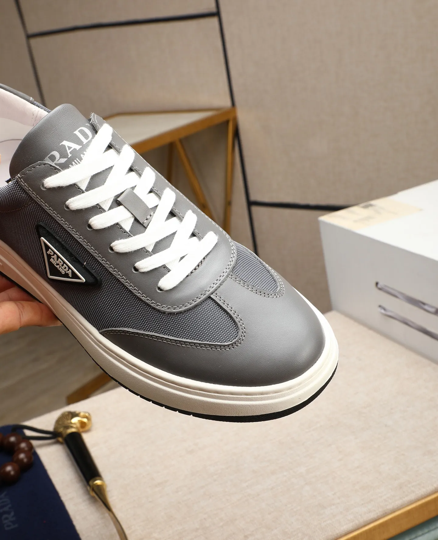 Men's men's shoes 💰420 🌹🌹[PRADA—Prada] latest model 🙈original replica! 👟👟👟Available here. The workmanship is top-notch. The upper is made of Italian 🇮🇹Imported calfskin. ❗️Breathable genuine leather lining @Suitable for travel. The original version has an enlarged engraved sole, making it suitable for all kinds of travels, showing low-key luxury. Let quality speak for itself. Color: Size: 38-44